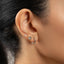 Morning Glory Stud, Threadless Flat Back Earring, Minimalist Style, A-SS1055