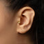 Morning Glory Stud, Threadless Flat Back Earring, Minimalist Style, A-SS1055