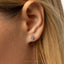 Cobra Snake Stud, Threadless Flat Back Earring, Minimalist Style, A-SS1072