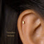 Rectangle Stud, Threadless Flat Back Earring, Minimalist Style, A-SS591