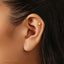 3D Pentagon Stud, Threadless Flat Back Earring, Minimalist Style, A-SS896