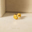 3D Pentagon Stud, Threadless Flat Back Earring, Minimalist Style, A-SS896
