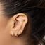 Dumbo Octopus Stud, Threadless Flat Back Earring, Minimalist Style, A-SS1035