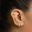 Spiky Ball Stud, Threadless Flat Back Earring, Minimalist Style, A-SS1141