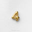 A single, shiny gold number 4 is displayed against a plain white background.
