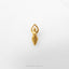 A single gold-colored pendant in the shape of a female deity, with an open hand and a heart-shaped symbol above her head.