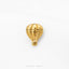 A gold-colored balloon-shaped pin or brooch is displayed against a white background.