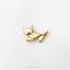 Origami Cat Stud, Threadless Flat Back Earring, Minimalist Style, A-SS1768