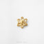 Atom Shaped Stud, Threadless Flat Back Earring, Minimalist Style, A-SS1716