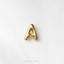 Uppercase Letter A Stud, Threadless Flat Back Earring, Minimalist Style, A-SS1621