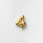A single, shiny gold number 4 is displayed against a plain white background.