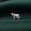 Milk Cow Stud, Threadless Flat Back Earring, Minimalist Style, C-SS1500