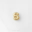 Uppercase Letter S Stud, Threadless Flat Back Earring, Minimalist Style, C-SS1639