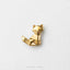 Origami Fox Stud, Threadless Flat Back Earring, Minimalist Style, C-SS1770