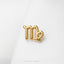 Virgo Zodiac Sign Stud, Threadless Flat Back Earring, Minimalist Style, A-SS1658
