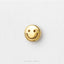 Smiley Face Stud, Threadless Flat Back Earring, Minimalist Style, C-SS1684