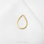 Large Teardrop Stud, Threadless Flat Back Earring, Minimalist Style, A-SS1784
