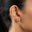 Crow Raven Stud, Threadless Flat Back Earring, Minimalist Style, A-SS1064