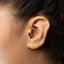 Crow Raven Stud, Threadless Flat Back Earring, Minimalist Style, A-SS1064