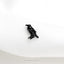 Crow Raven Stud, Threadless Flat Back Earring, Minimalist Style, A-SS1064
