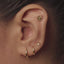 Tiny Daisy Threadless Flat Back Earring, April Birth Flower, 20,18,16ga, 5-10mm Unisex, Surgical Steel SHEMISLI SS1050
