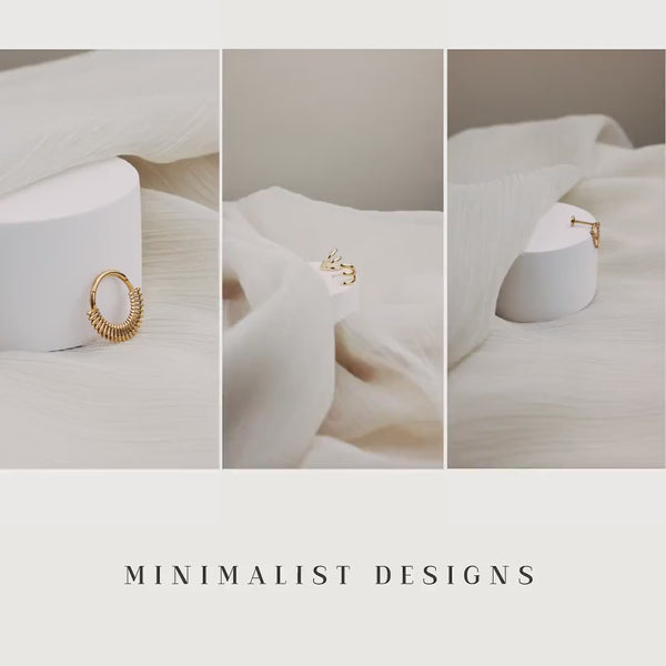 Tiny Diamond Shape Threadless Flat Back Earring, 20,18,16ga, 5-10mm Unisex, Stainless Steel SHEMISLI SS721, SS722, SS756