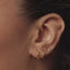 Tiny Daffodil Threadless Flat Back Earring, March Birth Flower, 20,18,16ga, 5-10mm Unisex, Surgical Steel SHEMISLI SS1049