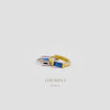 Sapphire Baguette Helix Hoop Earrings, Huggies, Gold, Silver SHEMISLI - SH393, SH394, SH395