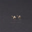 Triangle Studs Earrings, Gold, Silver SHEMISLI SS016 Butterfly End, SS749 Screw Ball End (Type A)