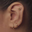 Daisy Flower Stud, Threadless Flat Back Earring, Minimalist Style, C-SS1050