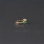 Baguette CZ Hoop Earrings, White Stone, Emerald, Turquoise, Sapphire, Black Stone, Gold, Silver SHEMISLI SH065, SH150, SH333, SH334, SH335