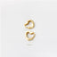 Heart Link Hoop Earrings, Huggies, Gold, Silver SHEMISLI SH085 - Shemisli Jewels