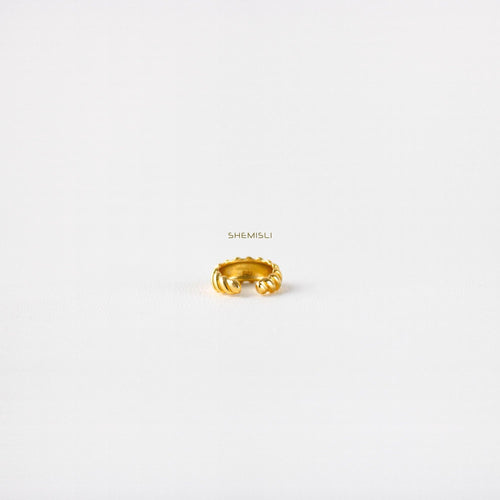 Croissant Cuff, Earring No Piercing is Needed, Gold, Silver SHEMISLI SF016