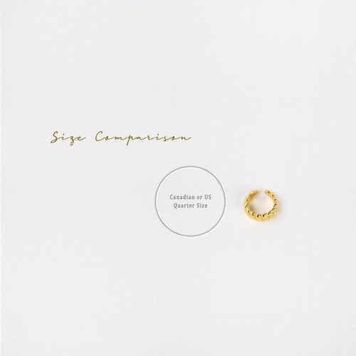 Croissant Cuff, Earring No Piercing is Needed, Gold, Silver SHEMISLI SF016