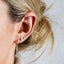 CZ Small Bar Studs Earrings, Cuboid Rectangle Shape Studs, Gold, Silver SS013