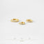 Simple White Stone, Clear CZ Hoop Earrings, Huggies, 6, 7, 8, 9, 10, 12mm, Gold, Silver SHEMISLI SH046, SH047, SH048, SH049, SH050, SH051
