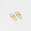 Dangle Chain Hoop Earrings, Huggies, Gold, Silver SHEMISLI - SH118 - Shemisli Jewels