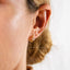 CZ Hoop Earrings, Huggies, Gold, Silver SHEMISLI - SH143