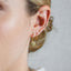 Small CZ Climber Earrings, Gold, Silver SHEMISLI - SS082 LR