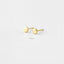 Tiny Circle Studs Earrings, Gold, Silver SHEMISLI SS017