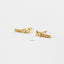 Dainty Shooting Star CZ Climber Earrings, Gold, Silver SHEMISLI SS067 LR