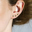 Tiny Emerald Teardrop Studs, Green Stone Earrings, May Birthstone Studs, Gold, Silver SHEMISLI - SS141