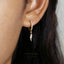 Dainty lightning CZ Hoop Earrings, Huggies, Gold, Silver SHEMISLI SH431 (plain hoop), SH117 (cz hoop) LR