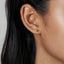 Tiny Emerald Teardrop Studs, Green Stone Earrings, May Birthstone Studs, Gold, Silver SHEMISLI - SS141