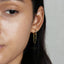 Dangle Chain Hoop Earrings, Huggies, Gold, Silver SHEMISLI - SH118 - Shemisli Jewels