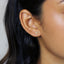 Tiny CZ Flower Studs Earrings, Gold, Silver SHEMISLI SS135
