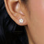 Cherry Blossom Flower Stud Earrings, Silver SHEMISLI - SS111 Butterfly End, SS766 Screw Ball End (Type A)