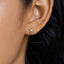 Vintage Opal Stud Earrings, Gold, Silver SHEMISLI - SS068 Butterfly End, SS453 Screw Ball End (Type A)