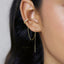CZ chain Ear Cuff, Only One Ear Lobe Piercing is Needed, No Conch Piercing Needed, Gold, Silver SHEMISLI SF041 NOBKG