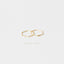 Ultra Light Hexagon Hoop Earrings, Thin Hex Hoops, Gold, Silver SHEMISLI SH210